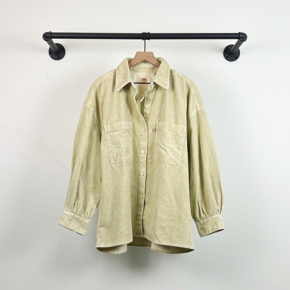 NWT Levi’s Jovi Relaxed Corduroy Button Down Shirt Jacket Shacket - Picture 3 of 6